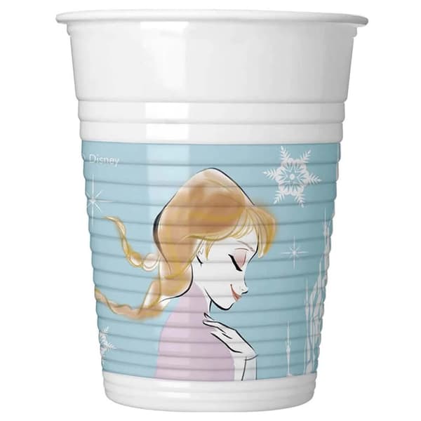 Frozen Plastic Sparkle Party Glasses (Pack of 8) Multicoloured One Size