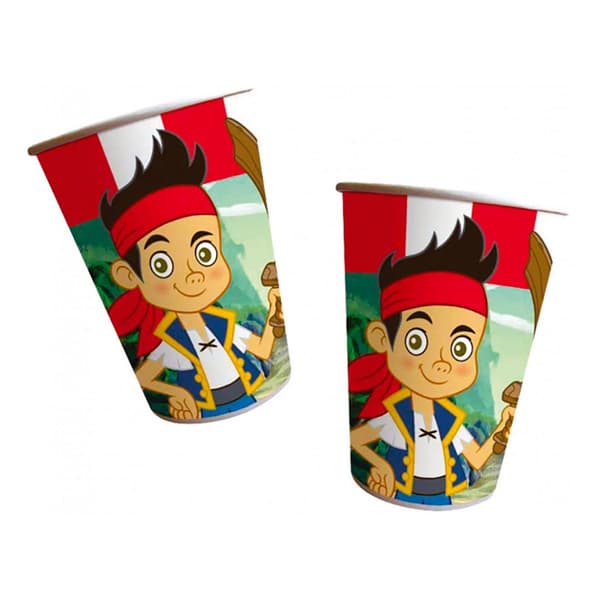 Jake And The Never Land Pirates Paper Disposable Cup (Pack of 8) Multicoloured One Size