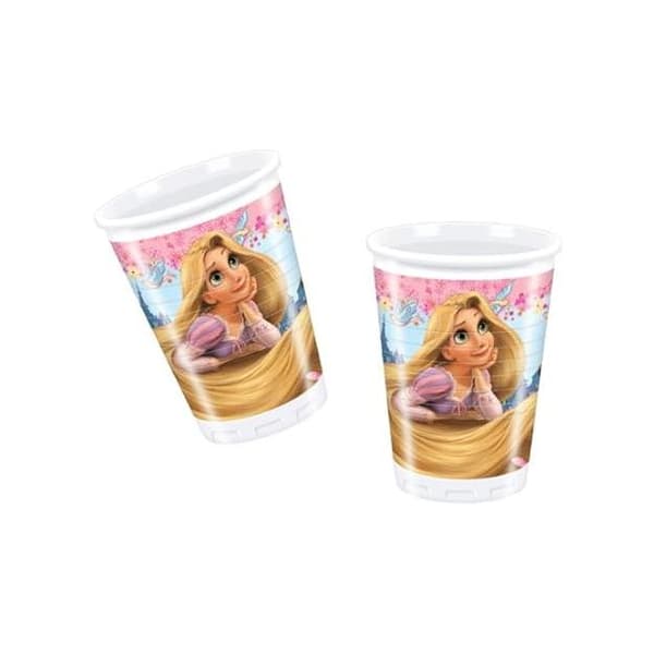 Tangled Plastic Rapunzel Party Cup (Pack of 10) Multicoloured One Size
