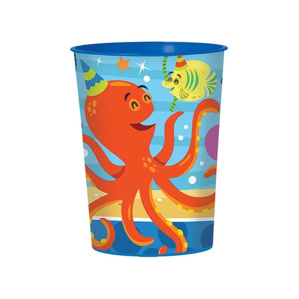Amscan Ocean Buddies Plastic Sea Creatures Birthday Party Cup Multicoloured One Size