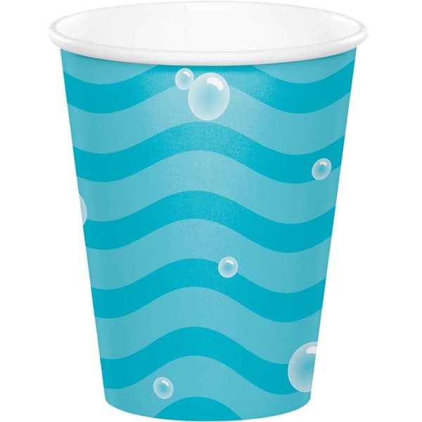 Creative Party Engångsmugg i papper med undervattenstema (8-pack)
