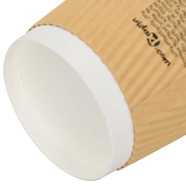 vidaXL Papir kaffekopper 500 stk 12oz 300 ml brun