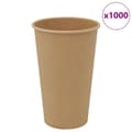 Miniatyrbilde 1 av 7: vidaXL Papir kaffekopper 1000 stk 16oz 400 ml brun