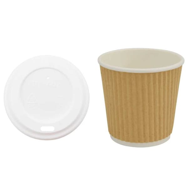 Kaffekoppar i papper med lock 1000 st 4oz 100ml