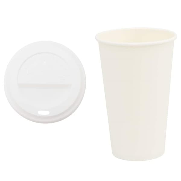 Kaffekoppar i papper med lock 1000 st 16oz 400ml
