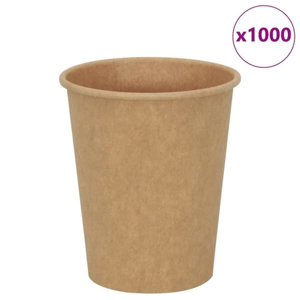 Kaffekoppar i papper 1000 st 8oz 200ml brun