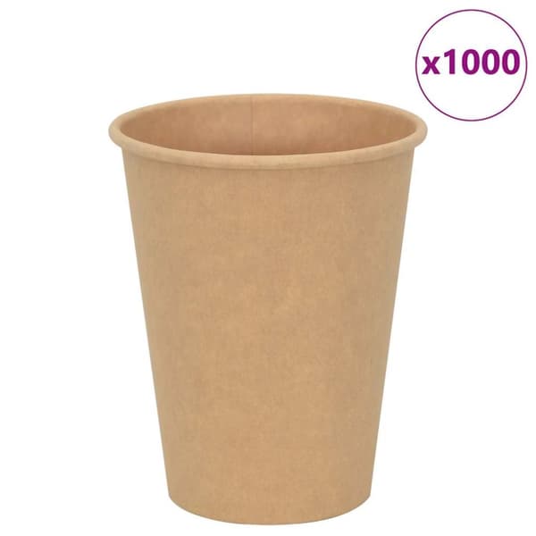 Kaffekoppar i papper 1000 st 12oz 300ml brun