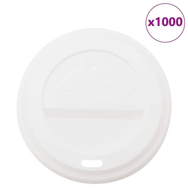 lock för kaffekoppar av papper Ø90 mm 12oz and 16oz 1000 st vit