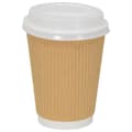 Miniatyrbild 1 av 2: lock för kaffekoppar av papper Ø90 mm 12oz and 16oz 1000 st vit