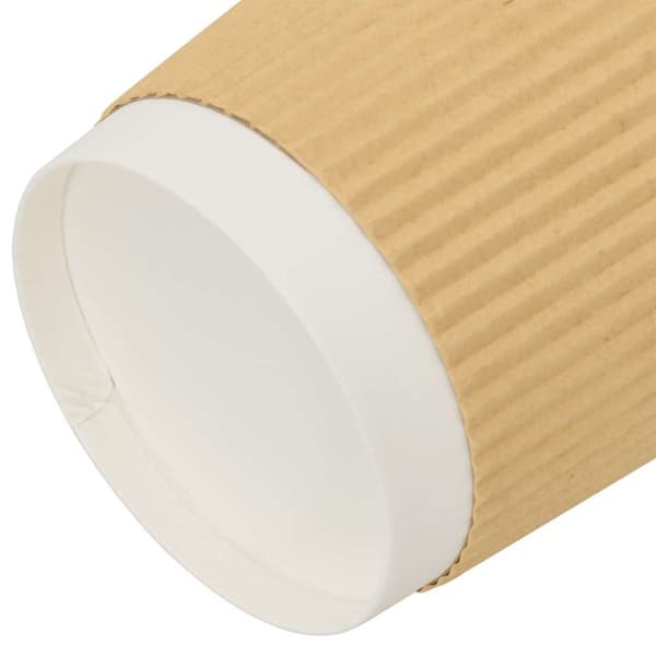 vidaXL Kaffekoppar i papper 500 st 16oz 400ml brun