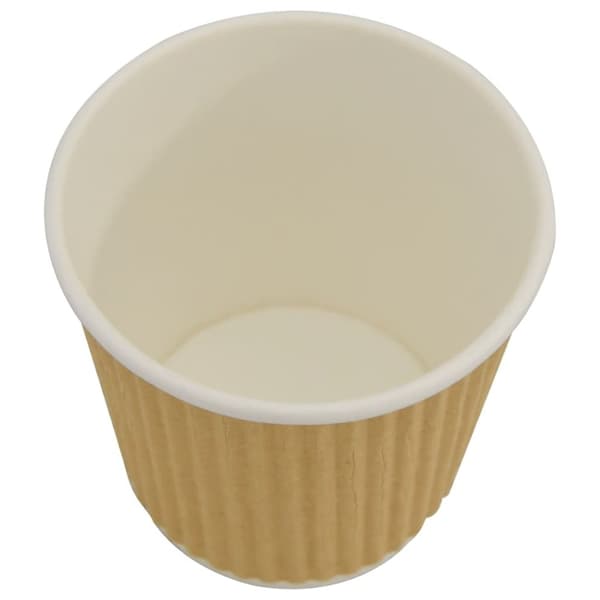 vidaXL kaffekopper af papir 1000 stk. 4oz 100ml brun