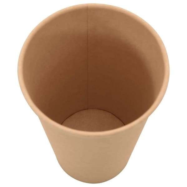 vidaXL Papir kaffekopper med lokk 1000 stk 16oz 400 ml
