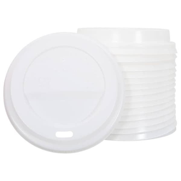 vidaXL Papir kaffekopp lokk Ø90 mm 12oz og 16oz 1000 stk hvit plast