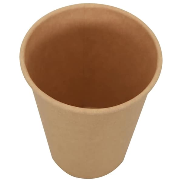 vidaXL Papir kaffekopper med lokk 1000 stk 12oz 300 ml