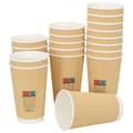 Miniatyrbillede 3 af 7: vidaXL kaffekopper af papir 500 stk. 16oz 400ml brun