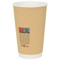Miniatyrbillede 4 af 7: vidaXL kaffekopper af papir 500 stk. 16oz 400ml brun