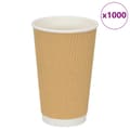 Miniatyrbillede 1 af 7: vidaXL kaffekopper af papir 500 stk. 16oz 400ml brun