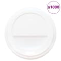 Pikkukuva 3 / 7: vidaXL Paperiset kahvikuppikannet Ø80 mm 8oz 1000 kpl Valkoinen muovi