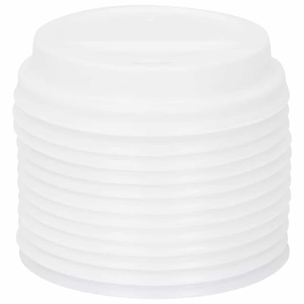 vidaXL Paperiset kahvikuppikannet Ø80 mm 8oz 1000 kpl Valkoinen muovi