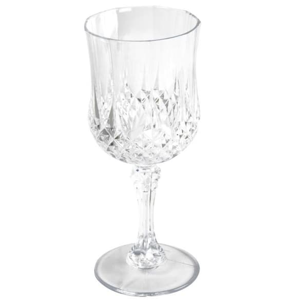 Engångsglas - Alpina - Vinset - 6 stycken - 200ML - Plast i kristallutförande