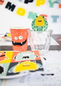 Miniatyrbild 4 av 4: Engångsglas - engångskoppar Folat - 68346 - Monster Bash-koppar 250ml-6 styck, Multicolor