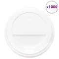 Miniatyrbild 2 av 2: lock för kaffekoppar av papper Ø80 mm 8oz 1000 st vit plast