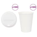 Miniatyrbild 1 av 2: Kaffekoppar i papper med lock 1000 st 12oz 300ml