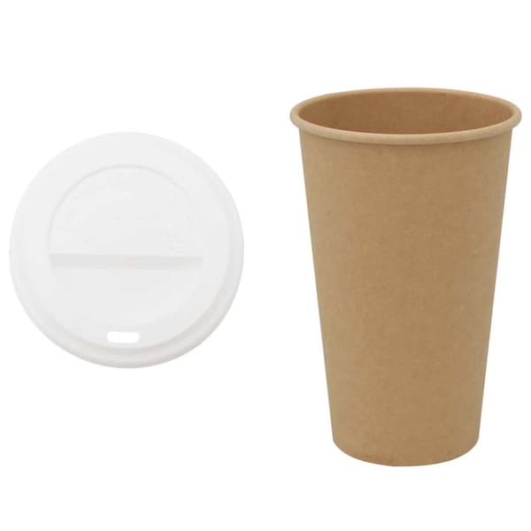 Kaffekoppar i papper med lock 1000 st 16oz 400ml