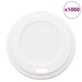 Miniatyrbild 2 av 2: lock för kaffekoppar av papper Ø60 mm 4oz 1000 st vit plast