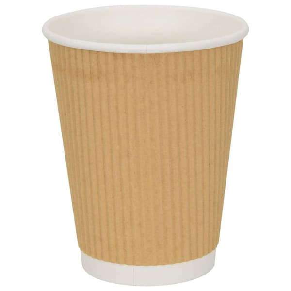 Kaffekoppar i papper 500 st 12oz 300ml brun