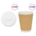 Miniatyrbild 1 av 2: Kaffekoppar i papper med lock 1000 st 16oz 400ml