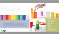 Miniatyrbild 2 av 2: Engångsglas - engångskopp Kimmel - 21-000-0902-1 - Gul Plastkopp 180 ml