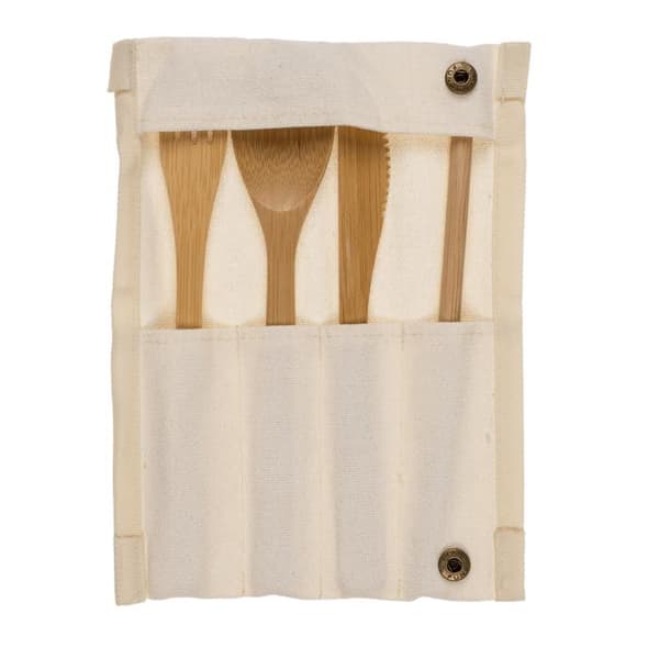 2x4-Delar - Bestick i Bambu - Bestickset