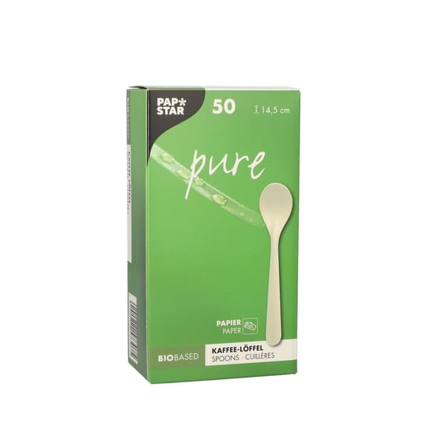 Bestick PURE Kaffesked papp 14,5cm 50/fp