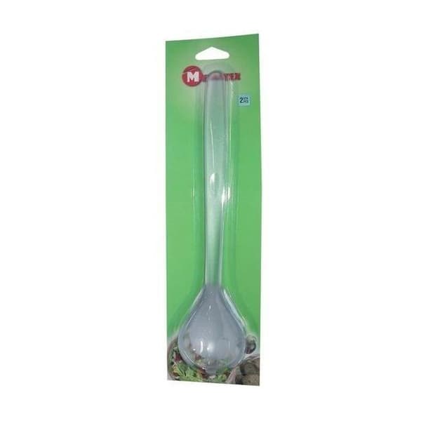 Transparenta salladsservrar - METALTEX - Plastgaffel och sked - 28 cm