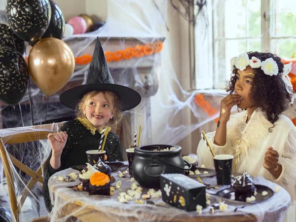 Popcornboxar Boo! 6 st Lådor Askar Snackslådor Halloween- PartyDeco