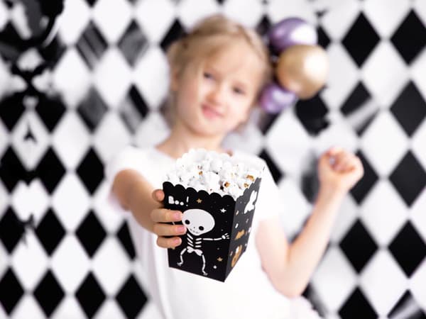 Popcornboxar Boo! 6 st Lådor Askar Snackslådor Halloween- PartyDeco