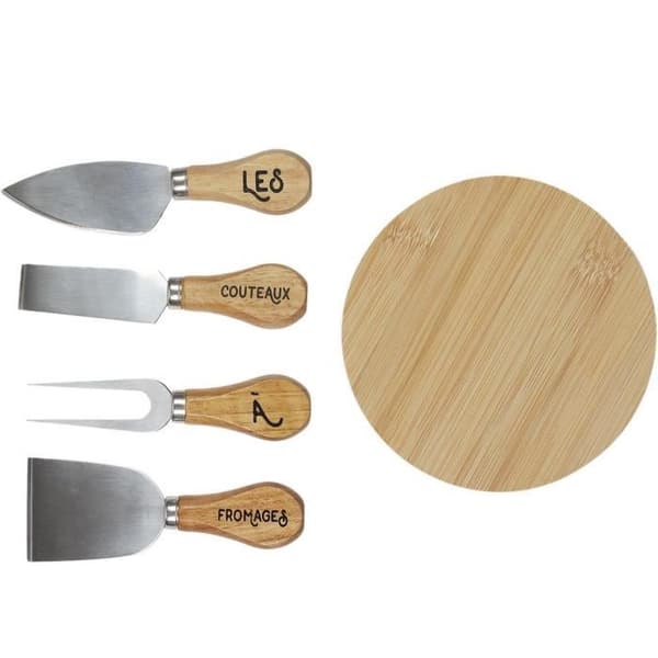 Cook Concept KU6548 Ostlåda 4 knivar och skiva