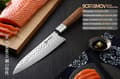 Miniatyrbild 3 av 4: KEEMAKE 8-tums Gyuto Kockkniv, Högkolhaltigt Rostfritt Stål, Ergonomiskt Rosenträhandtag,8 tum