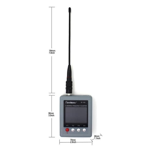 Frekvensräknare, 2MHz-2800MHz, Portabel