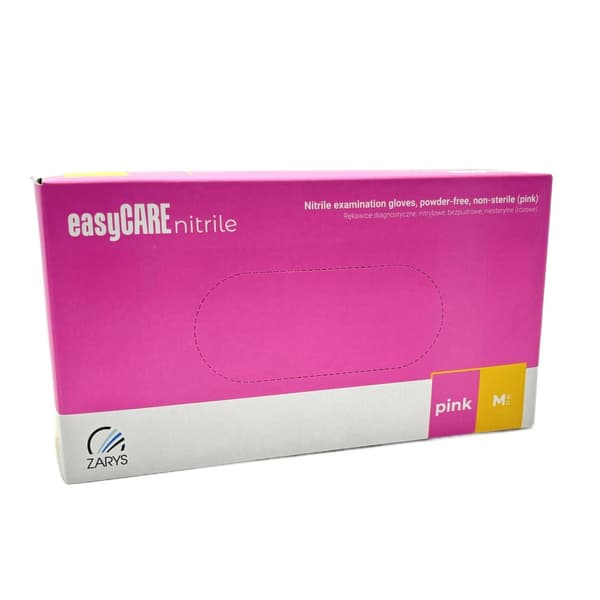 ZARYS Puderfria nitrilhandskar 100 stycken Rosa - M