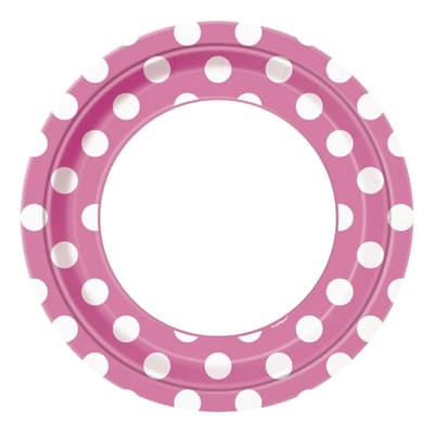 Unique Party Pappersplattor med polka prickar (8 stycken)
