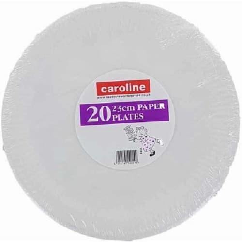 Caroline Pappersplattor (förpackning med 20 stycken) White 23cm