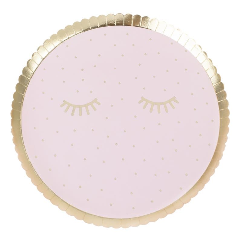 Papperstallrik Sleepy Eyes, 8-pack