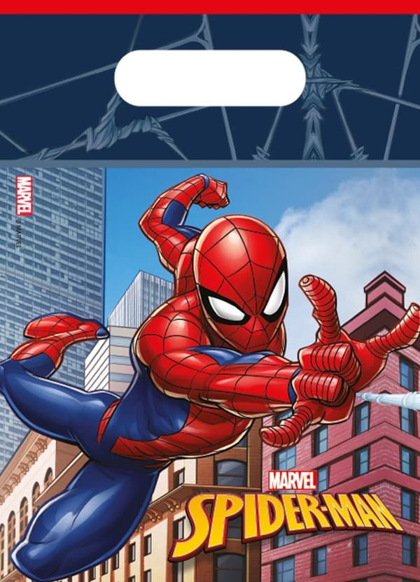 Karkkipussit spiderman 6 kpl hyvää päivää juhlapussit avengers