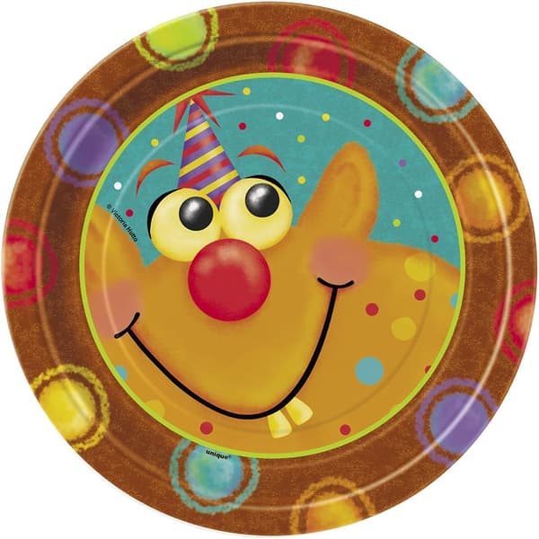 Unique Party Monster Party-tallrikar (8-pack) Multicoloured One Size