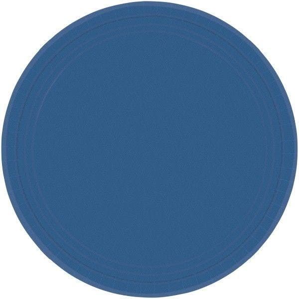 Amscan Round Party Plates (Pack of 8) Blue One Size