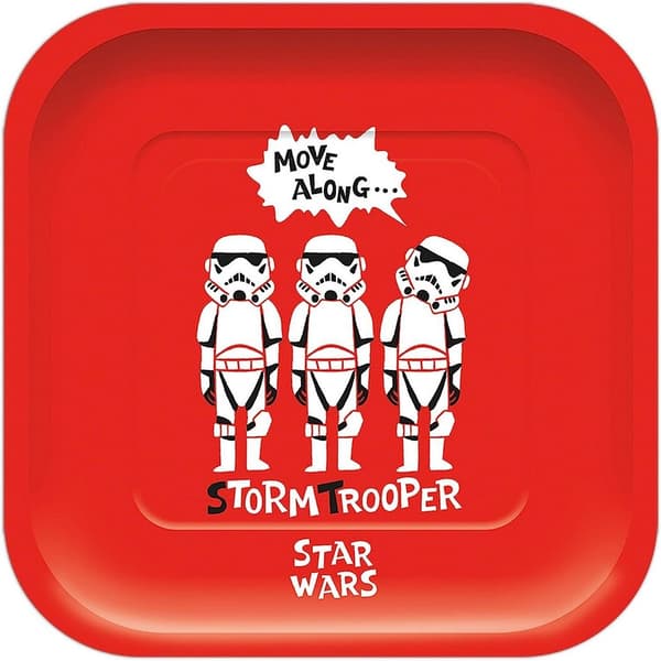 Star Wars Paper Stormtrooper Party Plates (Pack of 4) Red/White One Size