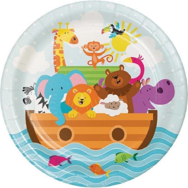 Creative Party Paper Baby Shower Party Plates (Pack of 8) Multicoloured One Size