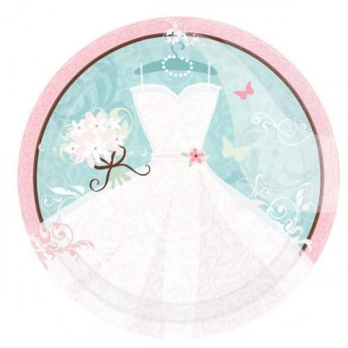 Amscan Paper Party Plates (Pack of 18) Blue/Pink/White One Size